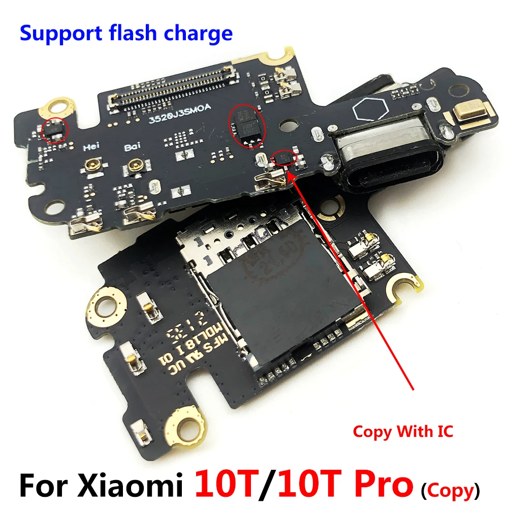 Voor Xiaomi Mi 10T / Mi 10T Pro Charger Board Flex Usb Port Connector Dock Opladen Flex Kabel