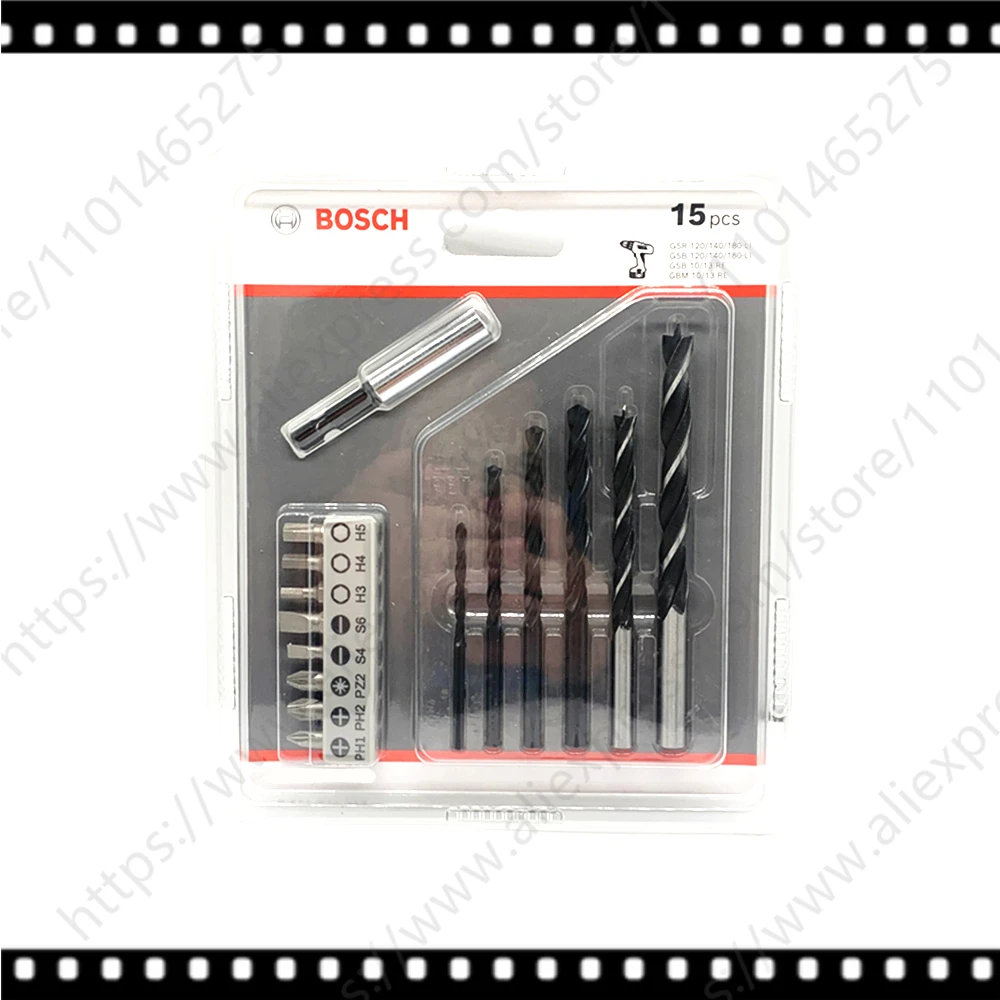 BOSCH Accessory Set Professional Accessories  Mixed set of 15 bits