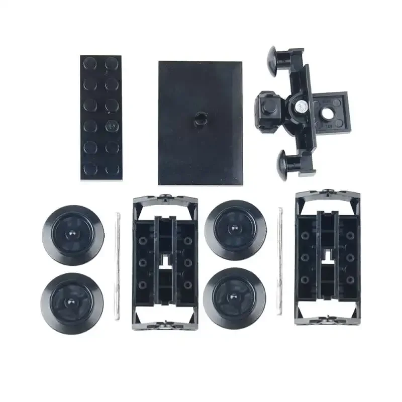 Pièces techniques MOC City Train Base roue pistes plaque de Base supérieure blocs de construction briques bricolage pour Legoeds EV3 4025 92336 91994 2871