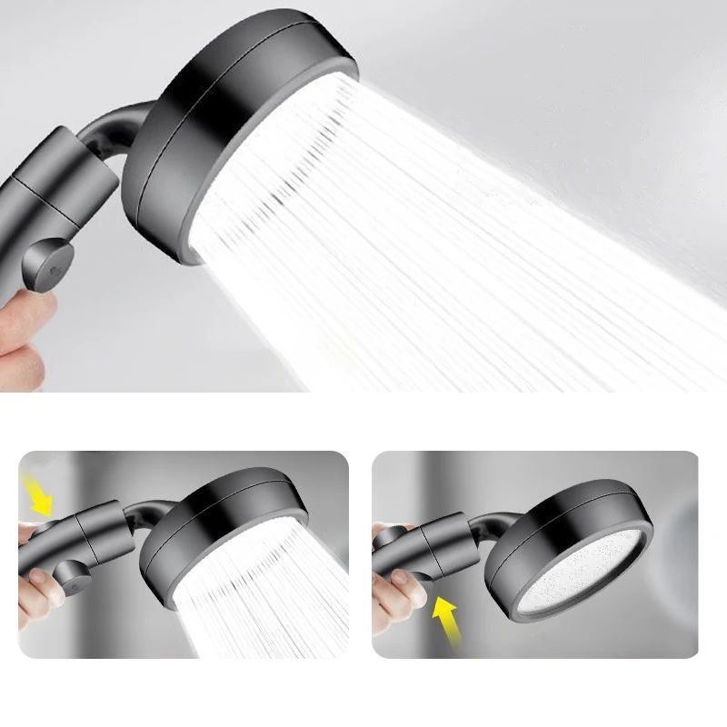 

1 Set Detachable Setting Shower Head Handheld High Pressure Rain Water Saving Home Hotel Sprayer Bathroom Shower Head