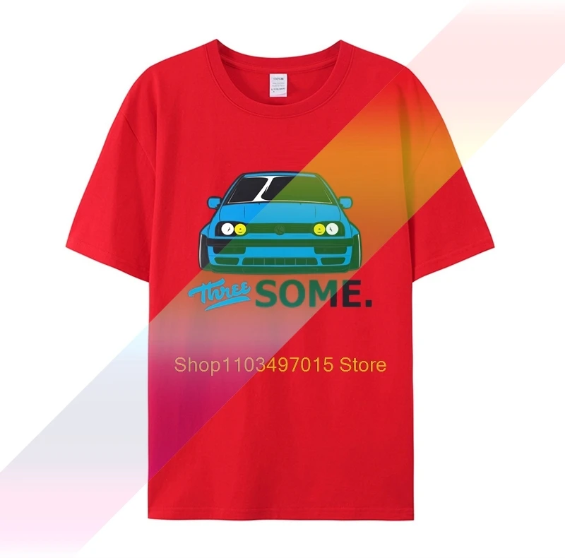 2019 Hot Sale New Men\'S T Shirt  Mens Three Some Funny T-shirt Germany Classic Car Golfs  MK3 GT GTI VR6 1.9 TDI T Shirt T shirt