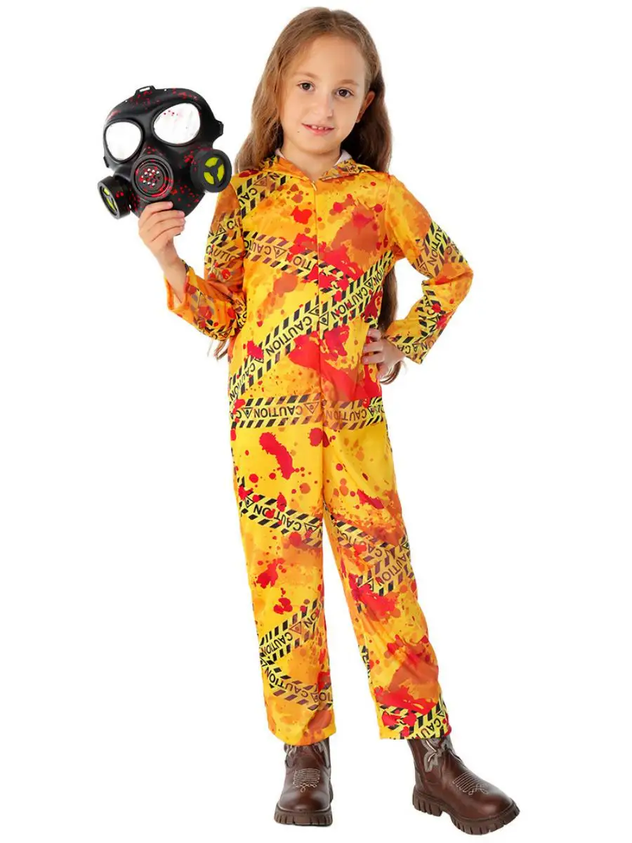 Costume de spectacle loween pour enfants, Costume de spectacle sur scène scolaire, Cosplay de ruisseau Biohazard, nouvelle collection 2025