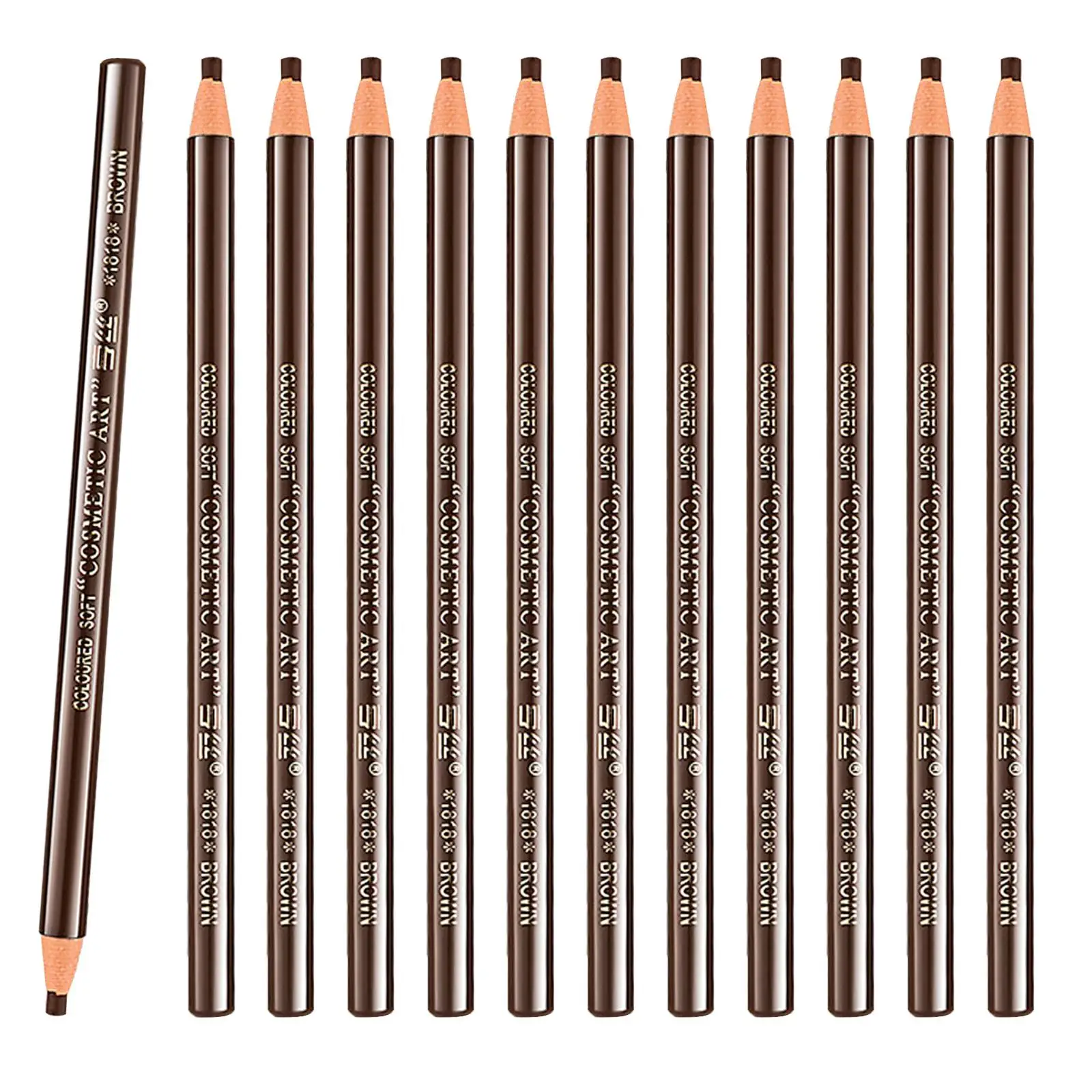 Delineador de cejas resistente al agua, lápiz de ojos de madera, Kit de lápiz de cejas a prueba de manchas para maquillaje de salón