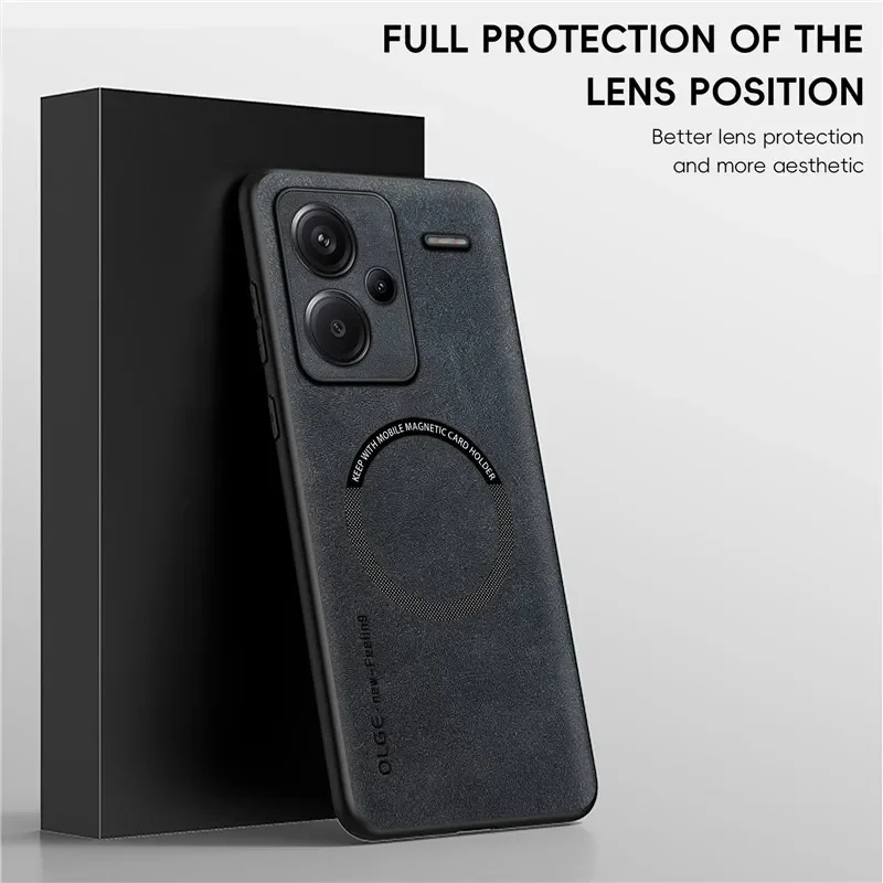 Magnetic Retro Leather Case For Xiaomi Redmi Note 13 Pro Plus Redmi Note13 Pro+ 5G Wireless Charging Phone Case Cover