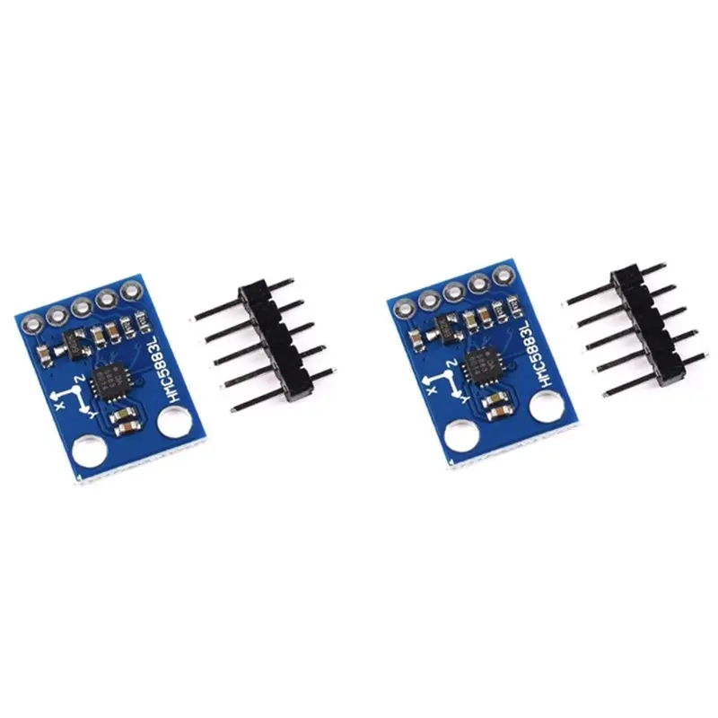 GY-273 HMC5883L Triple Axis Magnetic Field Sensor Module 2Pcs 3V-5V Compass Magnetometer Three Axis For Arduino