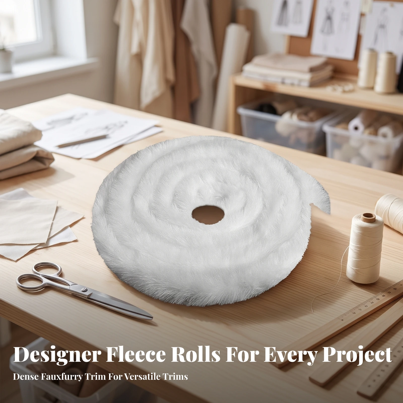 Sewing - Faux Faux Fur Trim Strip Soft