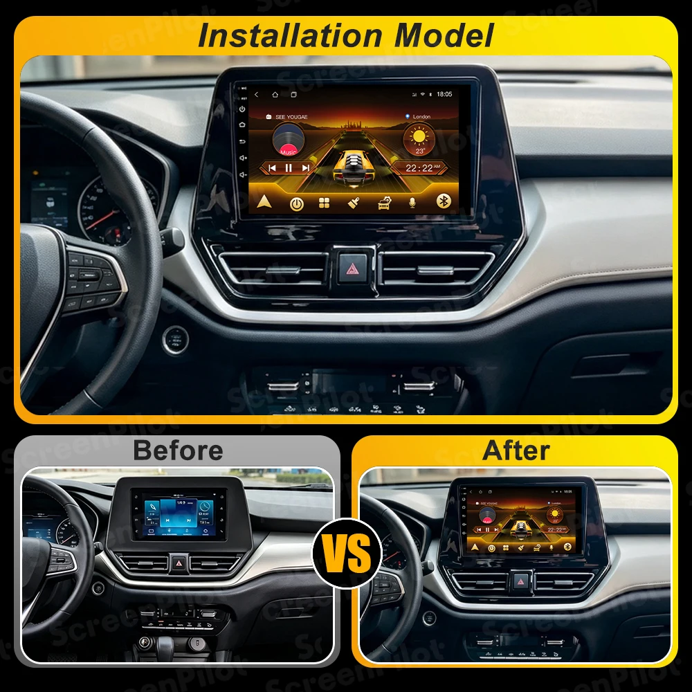 Android 16 For Suzuki Fronx Baleno 2021-2024 Car Radio Stereo Head Unit Multimedia Video Player GPS Navigation 2K QLED 9 Inch 5G