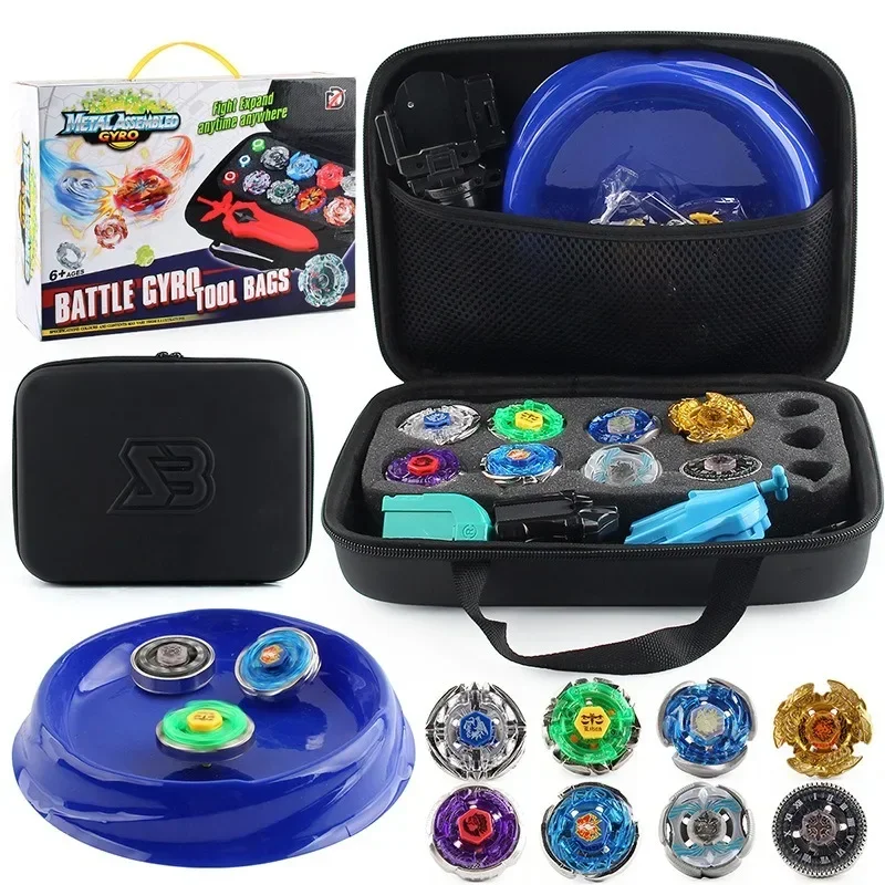 Beyblade Gyroscope XD168-31 Series Handbags Set Storage Arena Assembled 8 Gyroscopes.