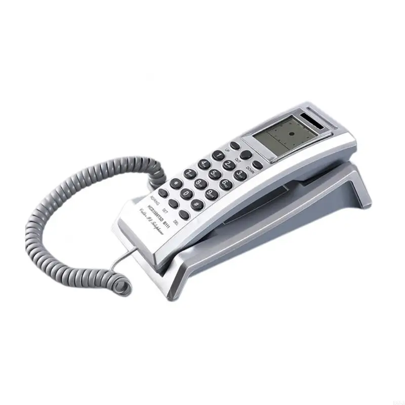 Teléfono pared con cable Desktop fijo Teléfono del teléfono pared Teléfono con cable E65A