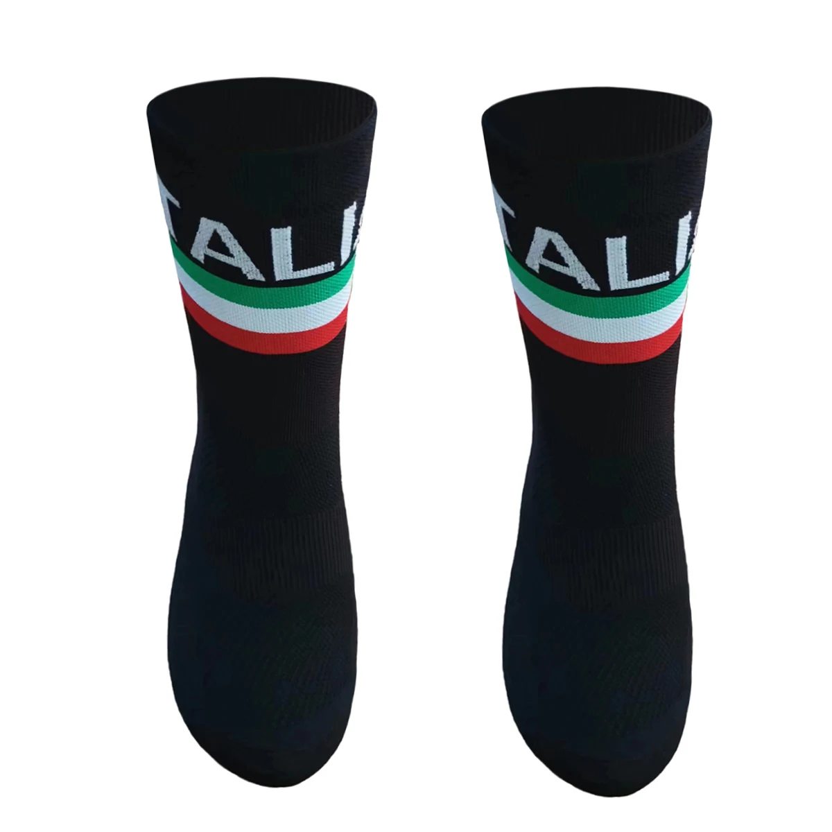 New ITALIA Cycling Socks Men Women 2024 UAE Team Breathable Quick Dry Outdoor Football Sporting Socks