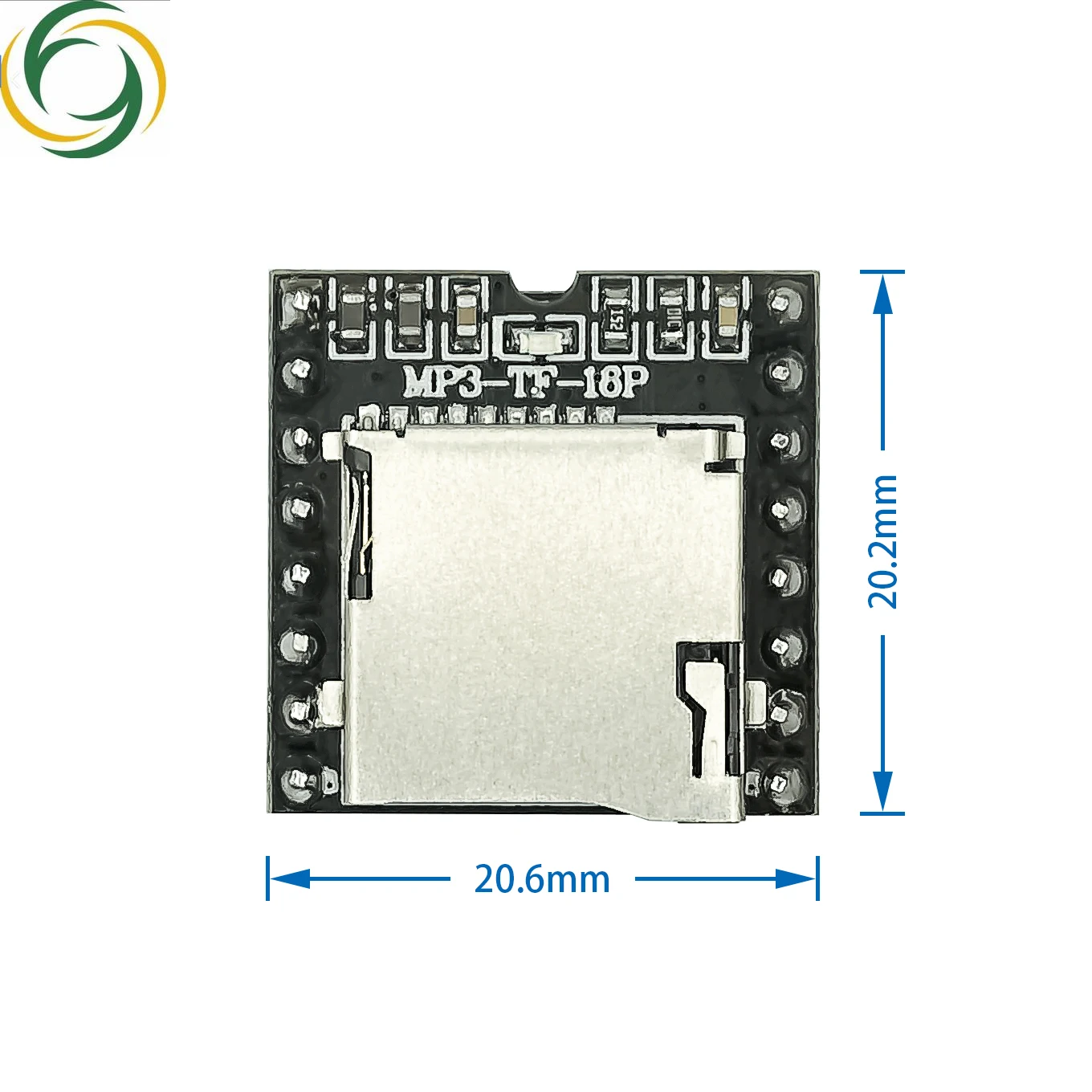 DFPlayer Mini MP3 Player Module MP3 Voice Decode Board Supporting TF Card U-Disk IO/Serial Port/AD