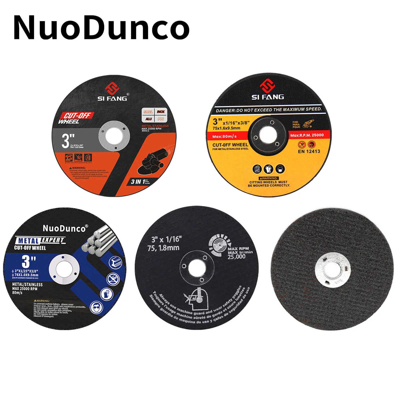 5Pcs/Set 75mm Resin Metal Cutting Disc Mini Cut Off Wheel Saw Blade Grinding Wheel for Angle Grinder Metal Wood Stainless Cut