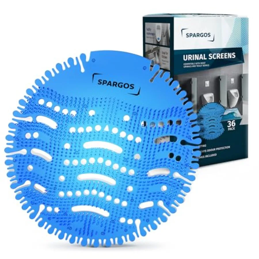 

Urinal Screen Deodorizer 36 Pack - Urinal Cakes Pads - Fresh 3d Wave Anti-Splash - Odor Protection for Toilets in Bathroom Rest