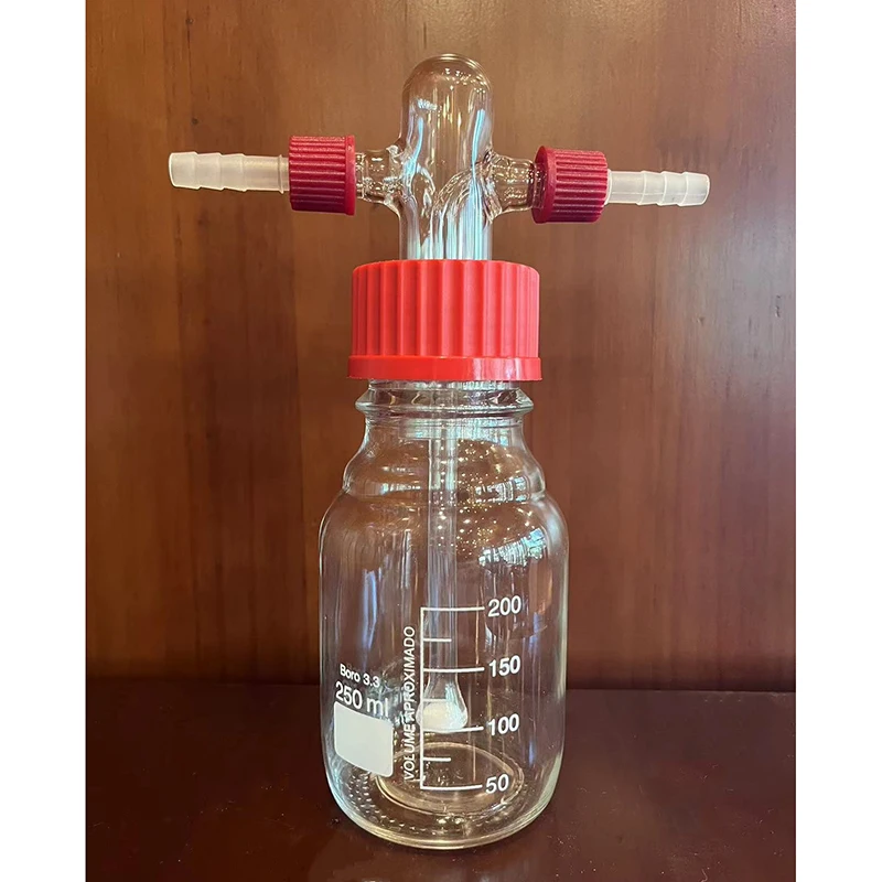 

SYNTHWARE Washing bottle/buffer bottle, GL45mm thread, Inner tube with G2 sand plate, Borosilicate glass, N17