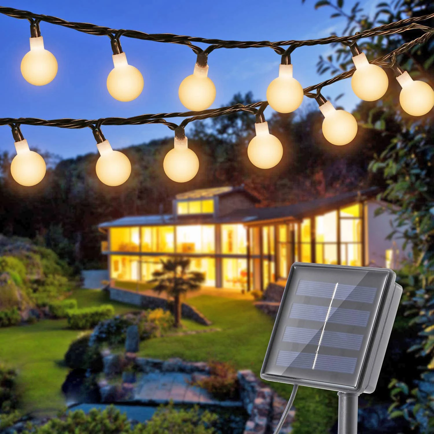 

LED Solar Light Decoration Outdoor Fence Garden Street Garland String Light Festoon LED Holiday Light IP65 Waterproof Fairy Lamp