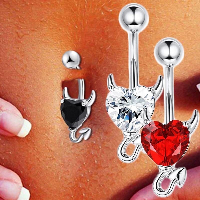 Piercing Bauchnabel Ring: Der perfekte Heart Zircon Ring für einen sicheren und stylischen Look