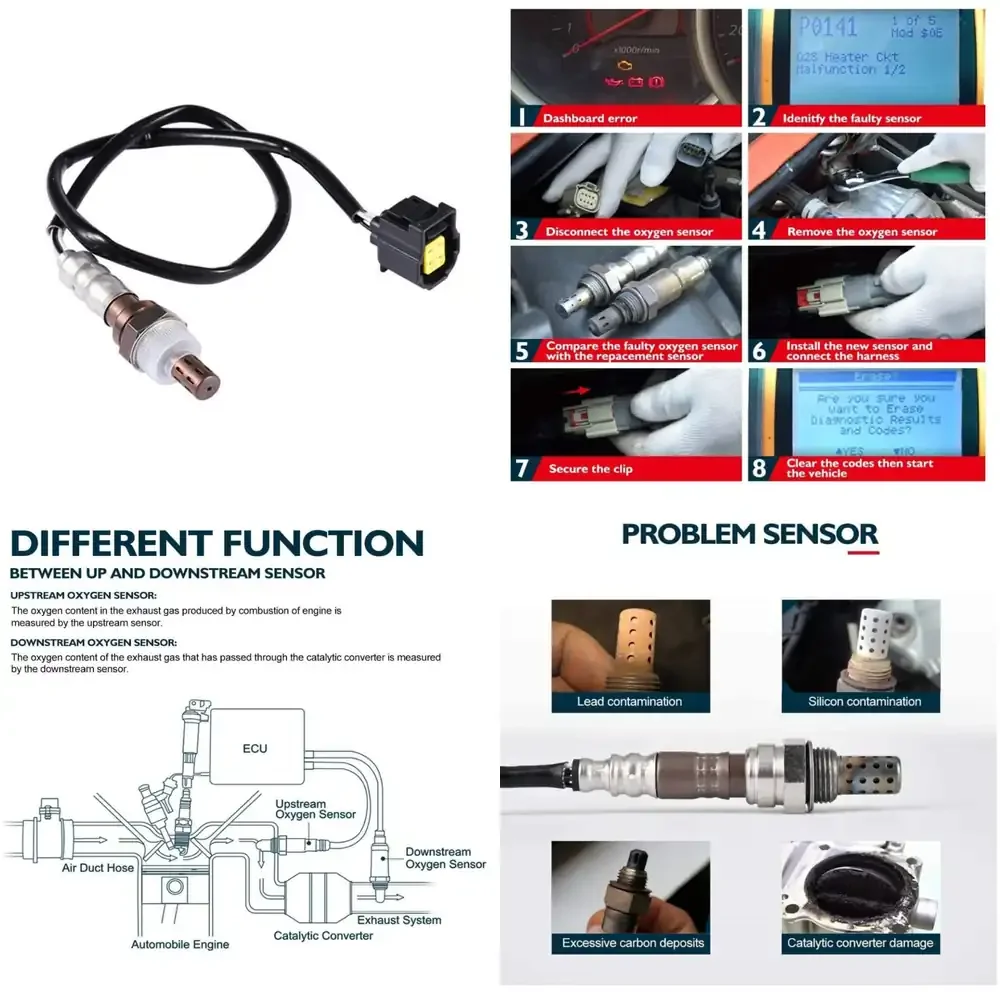 

Oxygen Sensor for Jeep Grand Cherokee 4.7L Dodge RAM 234-4217 O2 Sensor Automotive Engine Emission Control Sensor Compatible