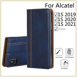 Anti-theft Leather Case For Alcatel 1S 2020 5028Y Flip Case Alcatel 1S 2021 6025D phone Cover For Alcatel 1S 2019 5024D Case bag