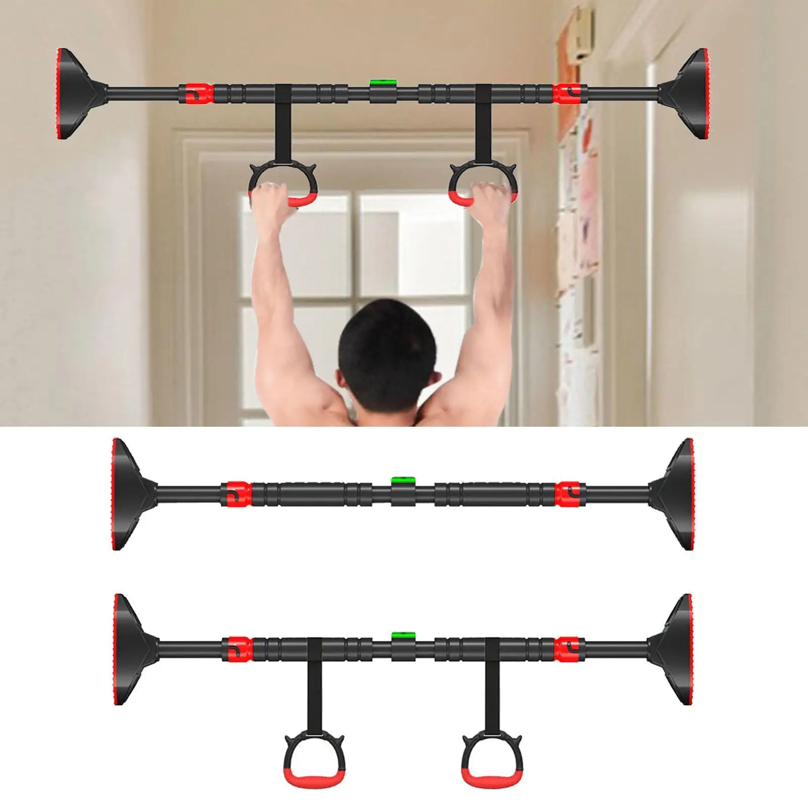 

Pull up Bar Push up Bar Non Slip Indoor Adjustable Sports Fitness Equipment Strength Trainer Home Gym Training Chin up Bar