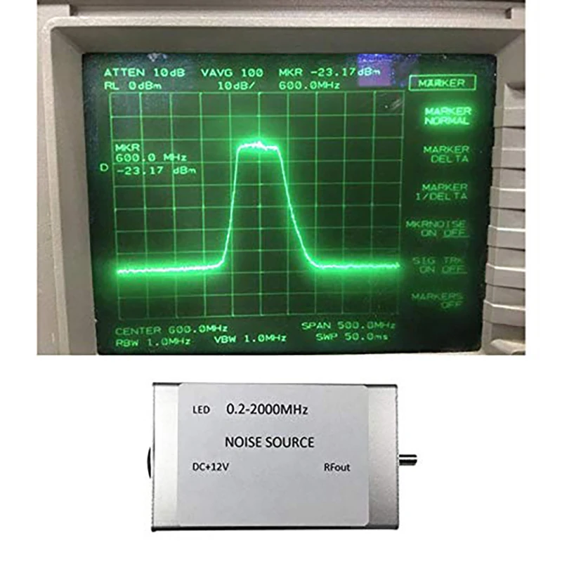 0.2-2000MHZ Generator sygnału szumów RF Źródło szumów Proste źródło śledzenia widma Jammer