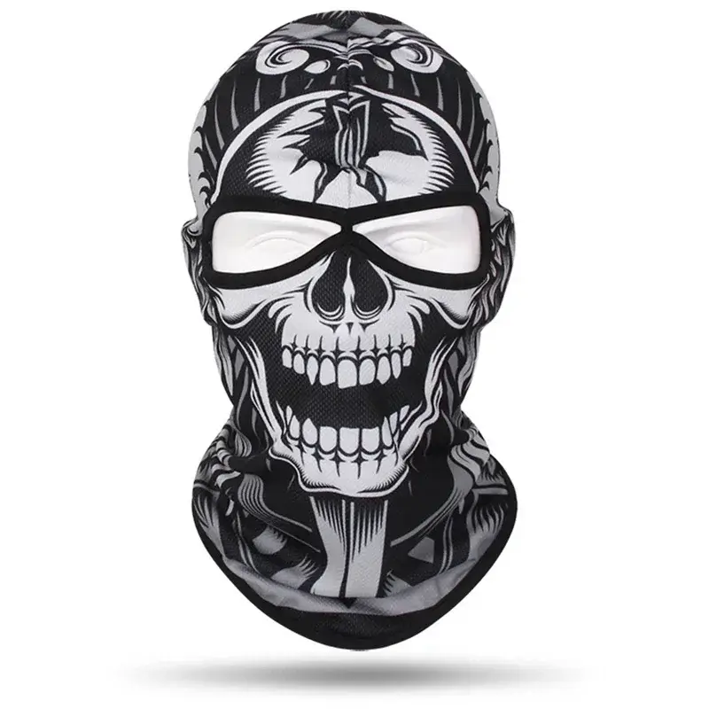 2 Holes Balaclava Skull Full Face Mask Unisex Head Cover Motorcycle Mask Cycling Headgear Hat MTB Bike Bicycle Helmet Liner Caps - Image 4