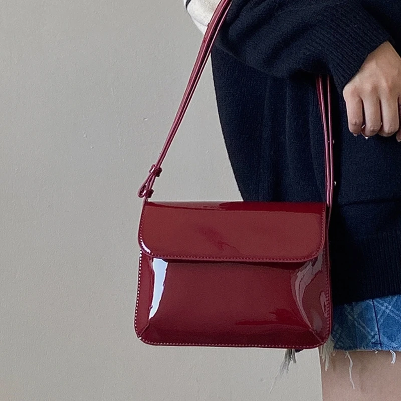 Stijlvolle vintage schoudertas voor dagelijks gebruik PU-crossbodytassen Satchel-handtas