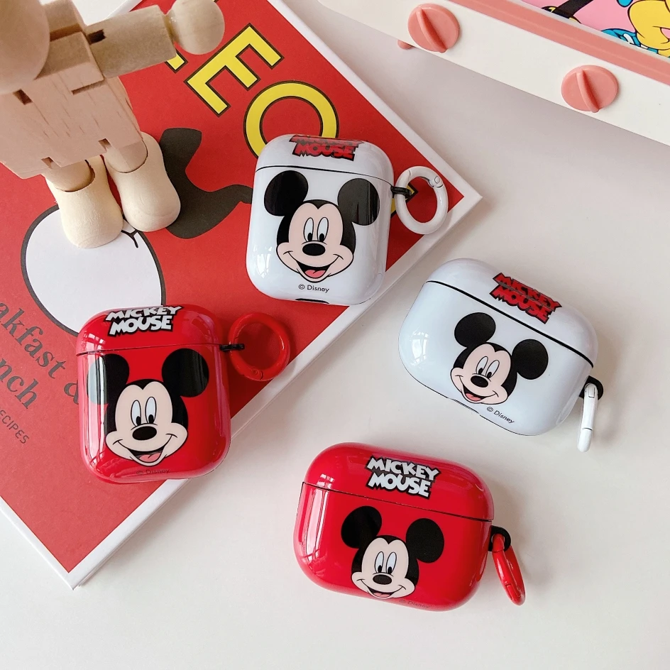 Cartoon Mickey Mouse Siliconen Imd Tpu Case Voor Airpods Pro 2 1/2 3rd Disney Hoofdtelefoon Accessoires Air Pods Beschermhoes