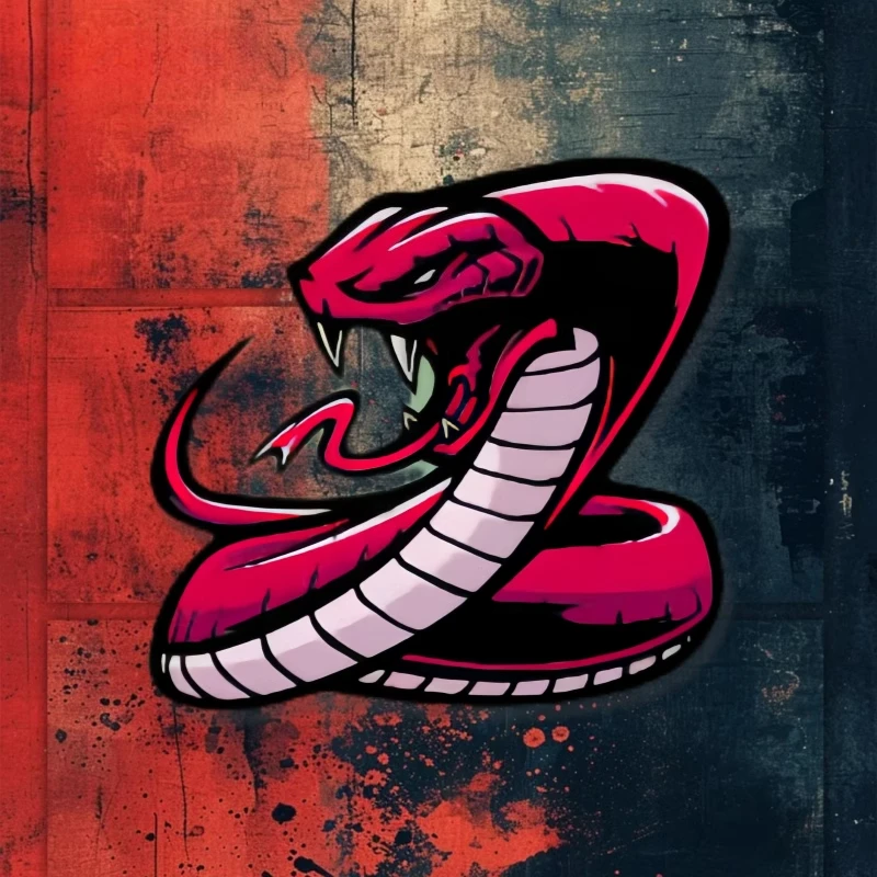 

1PC FANGS Cobra Car Sticker Waterproof for Car Front Windshield Rear Bumper Electric Scooter Motorbike Helmet Vinyl Decal