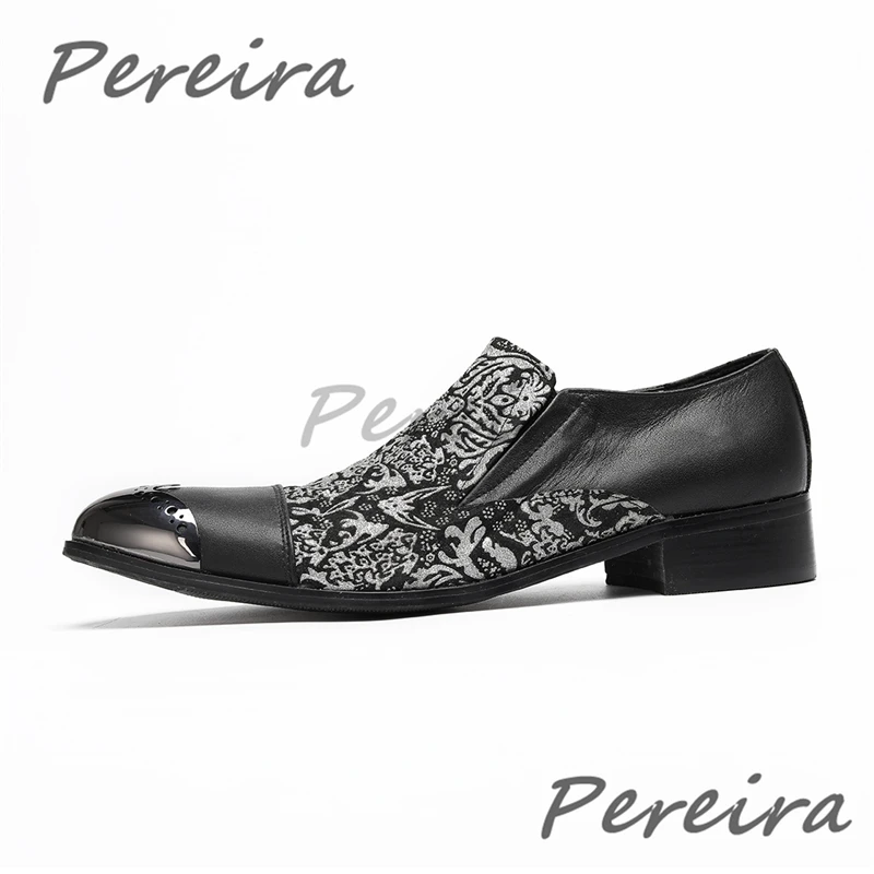 

Мужские лоферы из натуральной кожи в стиле ретро, повседневная обувь без шнуровки с металлическим острым носком, новая летняя удобная мужская обувь для вечеринок