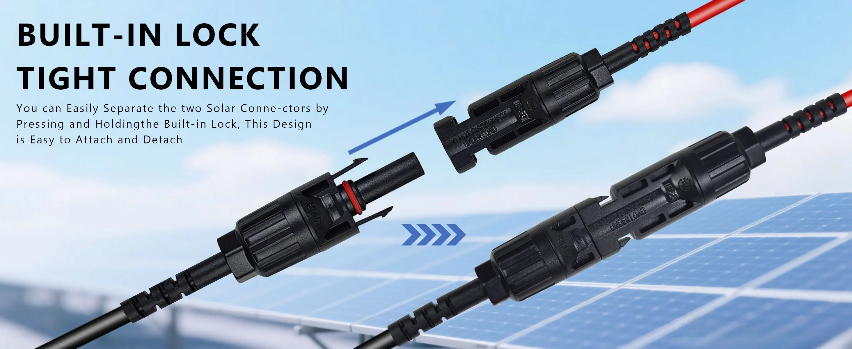 ZIBOO PVLEAD1 Solar-zu-4-mm-Messleitungsset, Solartestkabel drähte 1000 V/20 A für Photovoltaik-Solarpanelsystem. – Detail 5