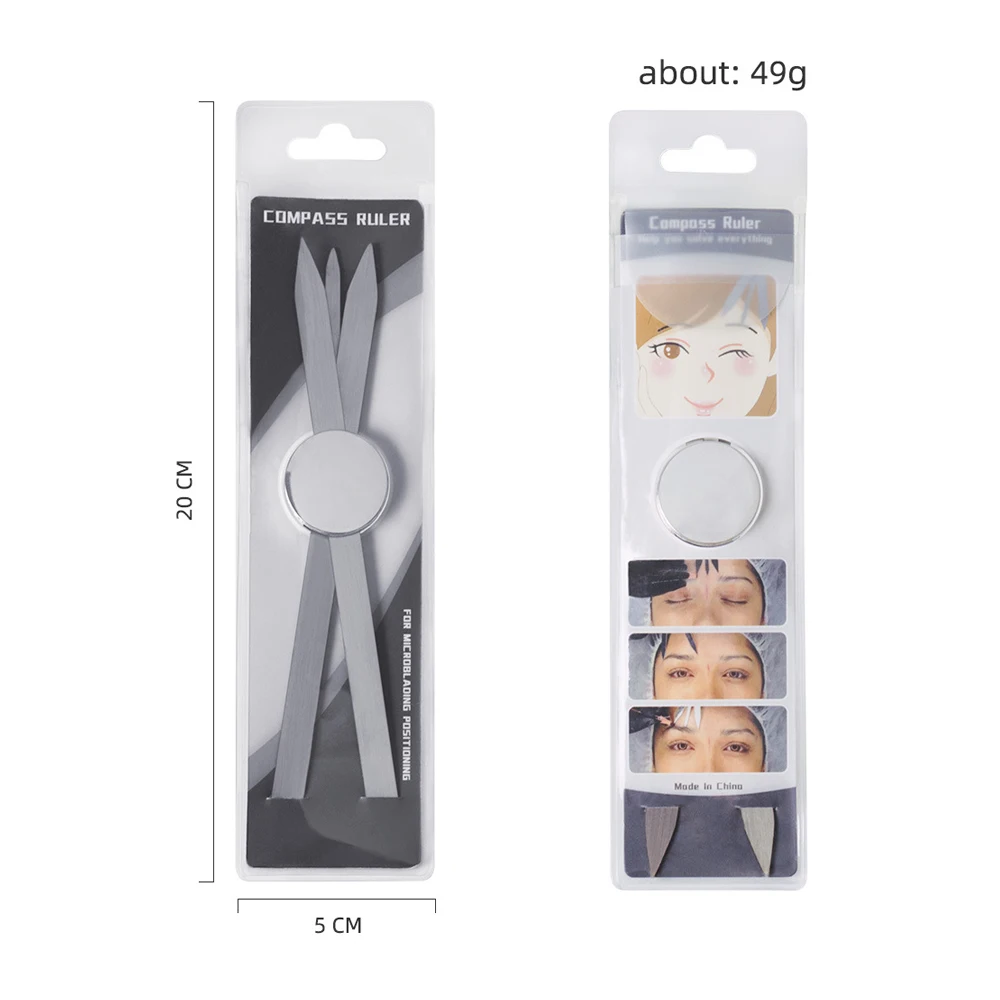 BB Microblading Balacnce Compass Ruler Tattoo Positioning Divider Eyebrow Desgin Tools Measuring Assist Tattoo Supplies OEM