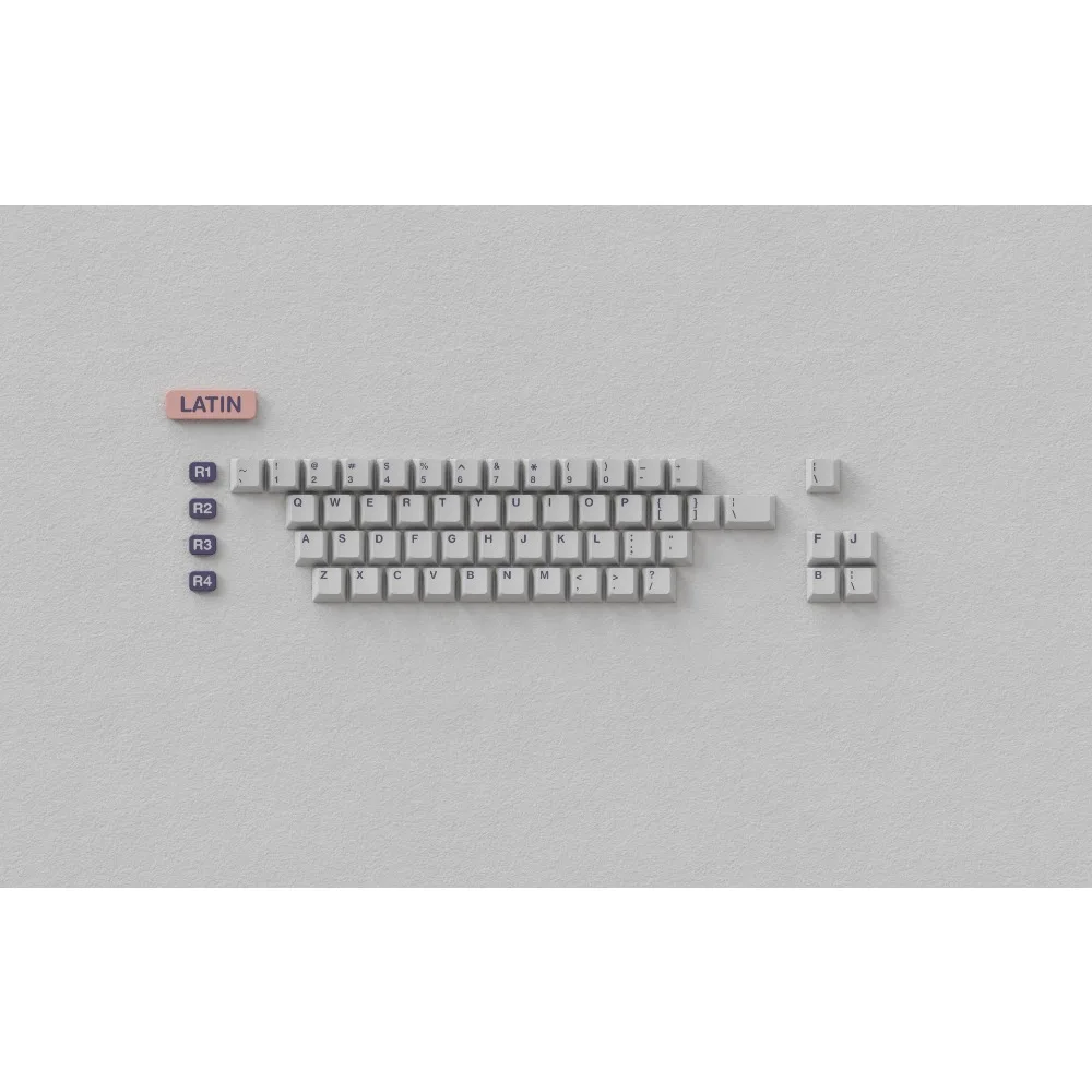 JTK-tapas de teclas de perfil de cereza, área de tecla primaria de dos colores, accesorios de juego ABS, teclas de teclado mecánico simples, tallado frontal