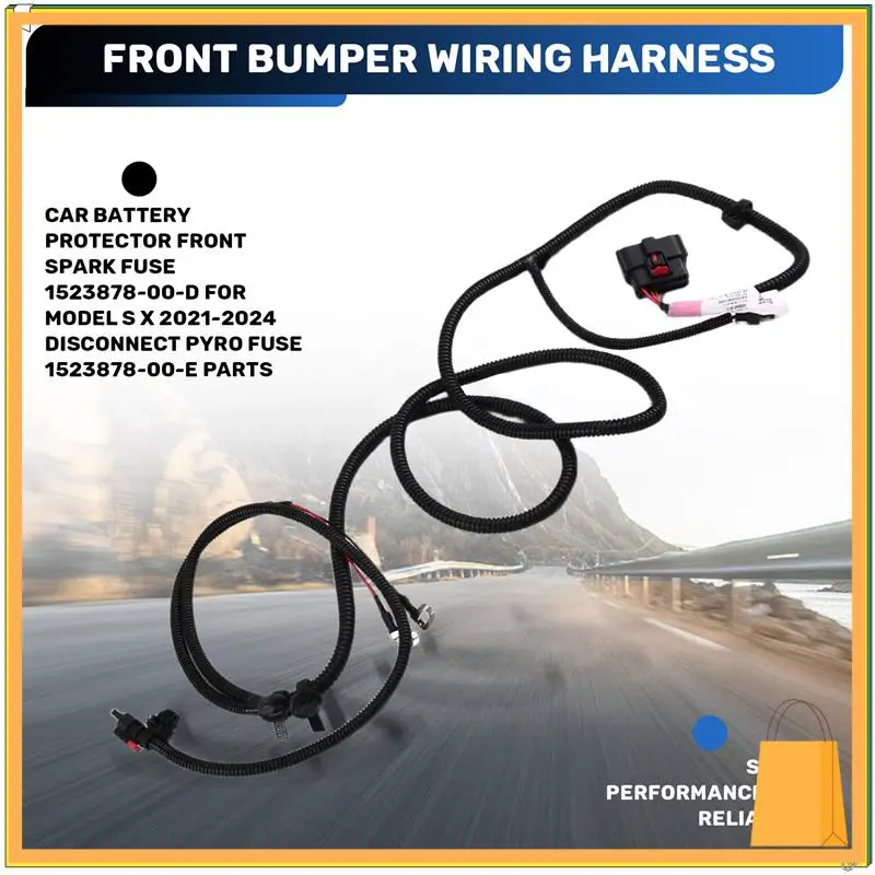 

Trending For Tesla Model Y 2024 Front Bumper Reversing Radar Wiring Harness Belt Fog Lamp Interface 1489045-04-D 148904504D