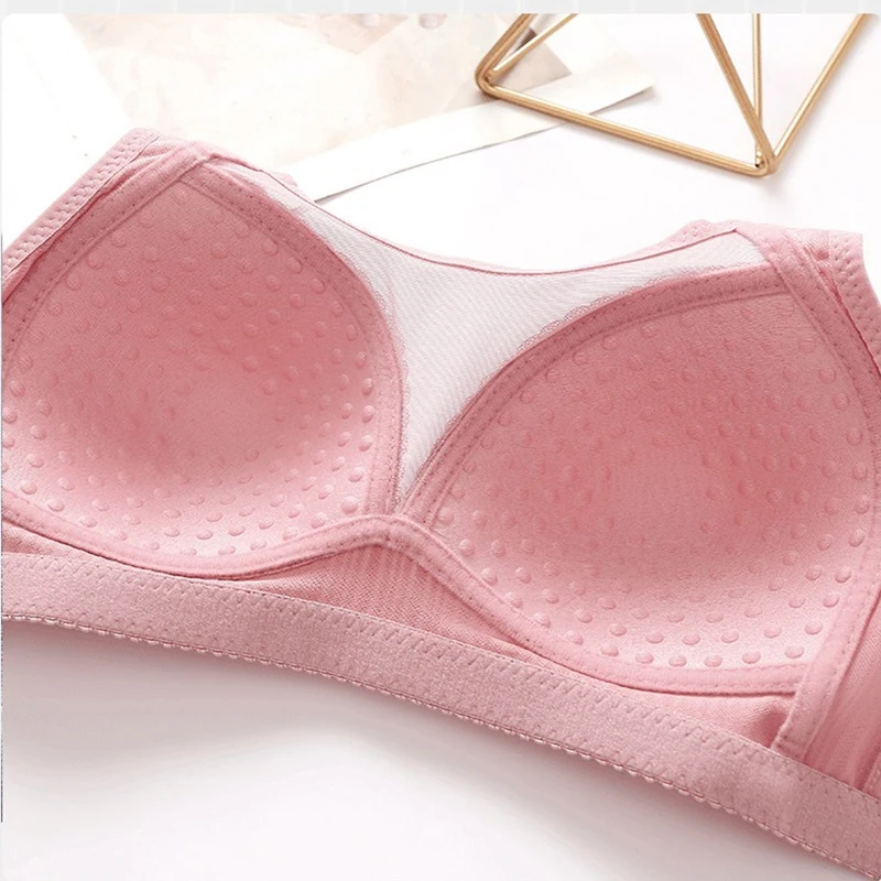 Grote Maat Damesbeha Sexy Bustier Zonder Stalen Ring Duw Comfortabel Ademend Verstelbaar Terug Drie Rijen Ondergoed