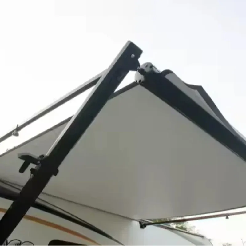 

Manual RV Awning Kit Retractable For RV Camper 5th Wheel Travel Trailers Toy Haulers Motorhome Waterproof Outdoor