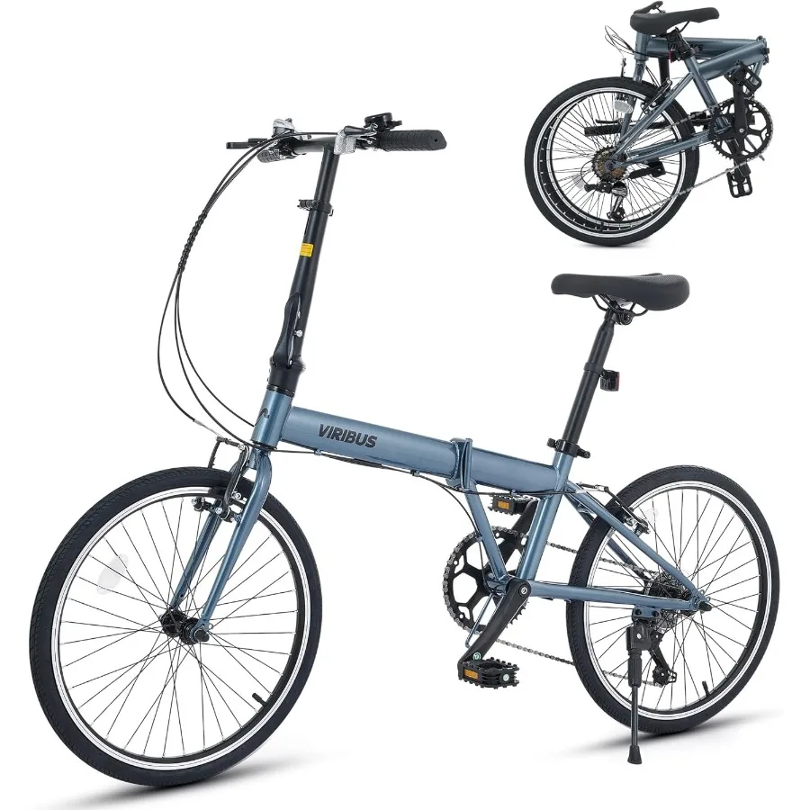 دراجة قابلة للطي قابلة للطي للبالغين 20 بوصة مع 7 سرعات Derailleur دراجة خفيفة الوزن قابلة للطي للتنقل في المدينة #1