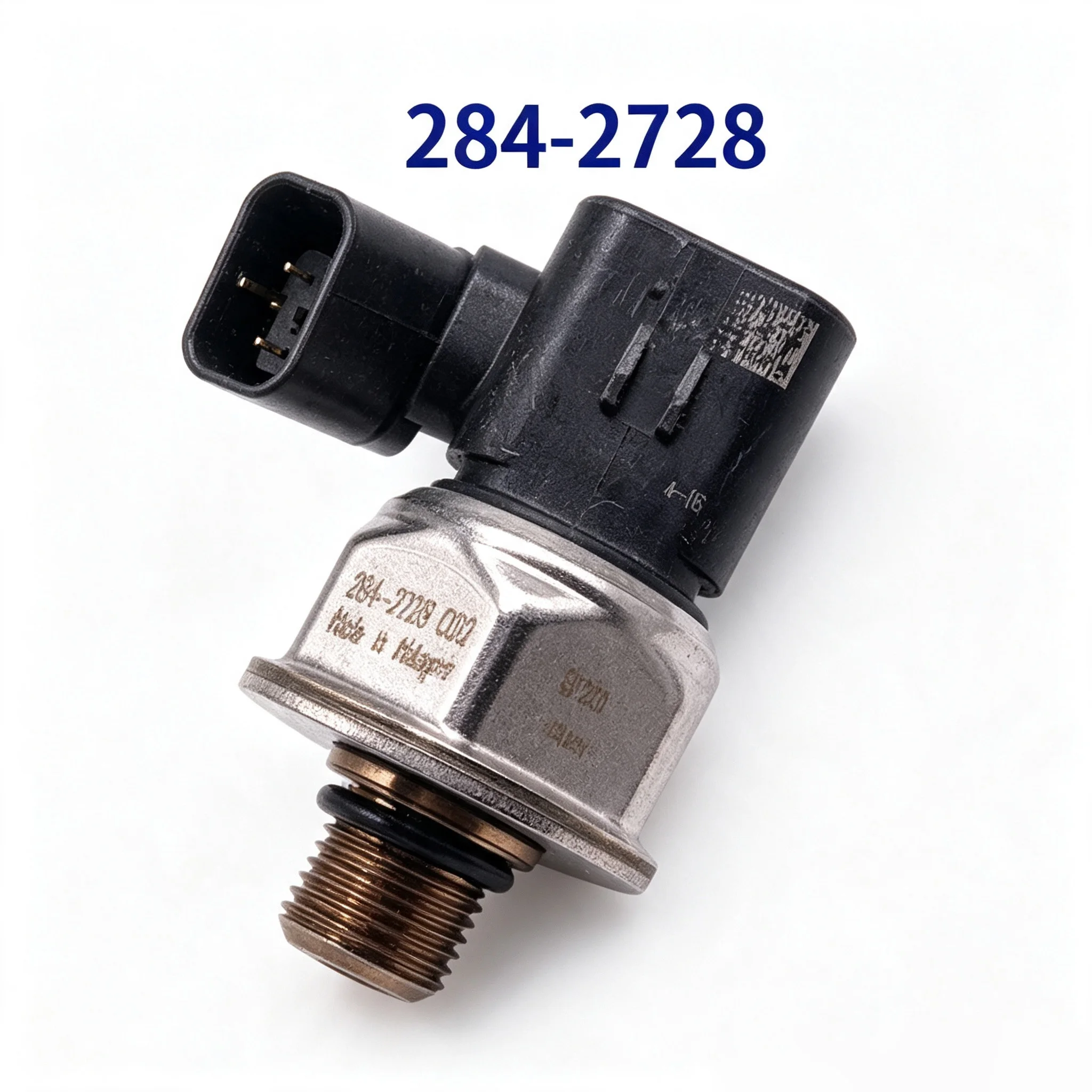 Black Fuel Rail Pressure Sensor 284-2728 For CAT C15 Engine Industrial Equipment Maintenance Accessories