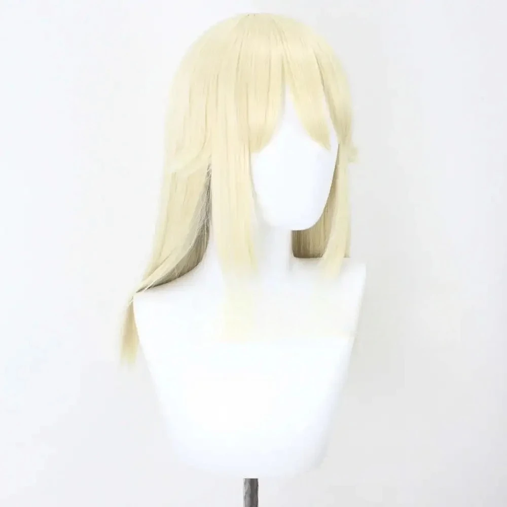 STRIVE Ramlethal Valentine Golden Cosplay Wig Heat Resistant Synthetic Hair Wigs view 3