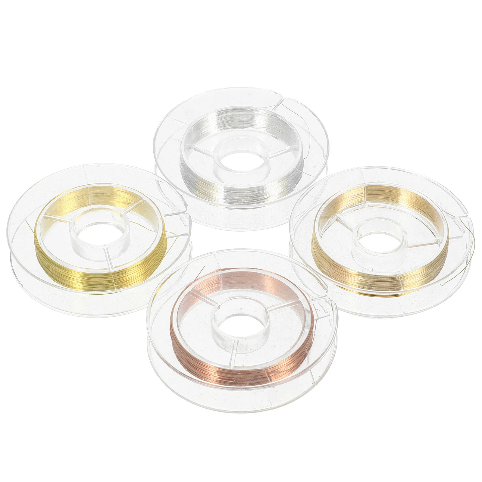 4 pezzi 4 rotoli di filo linea sottile per linee metalliche decorative strumento di progettazione forniture per nail art nail art filo decorazione decorazioni ciondoli