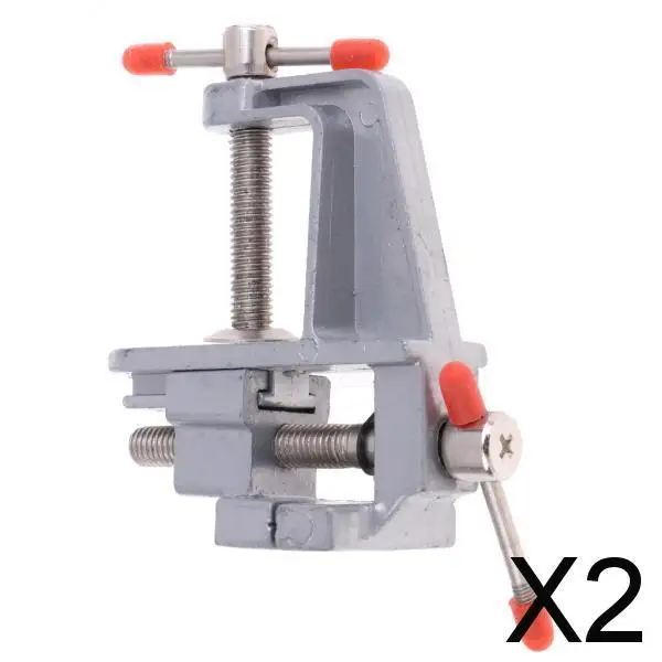 2X Aluminum Hobby Bench Clamp Table Vise Tool Vice Portable Professional Tool