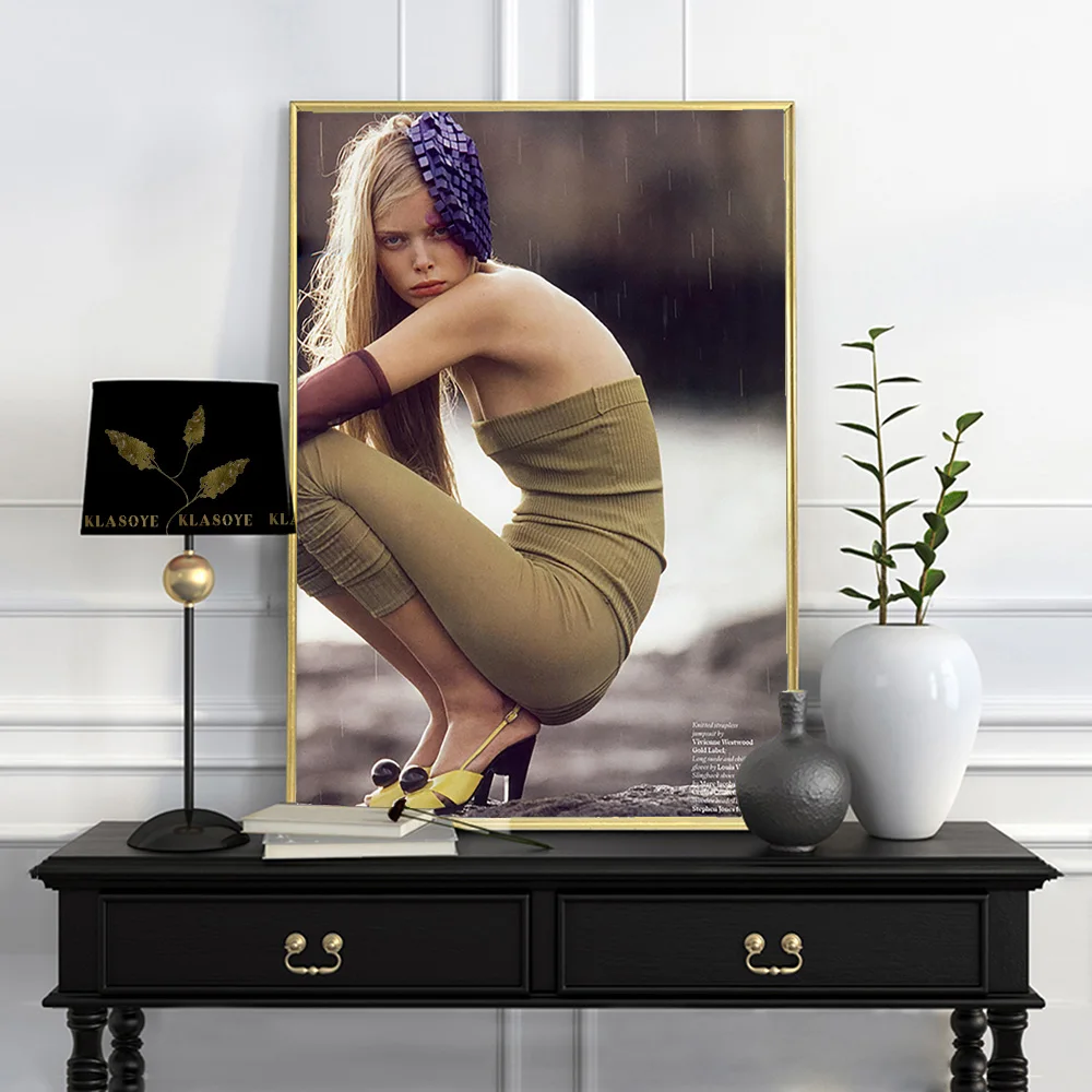 Tanya Dziahileva Supermodel Poster Fasion Model Photo Wall Picture Sexy Woman Star Art Print Canvas Painting Coffee Bar Decor