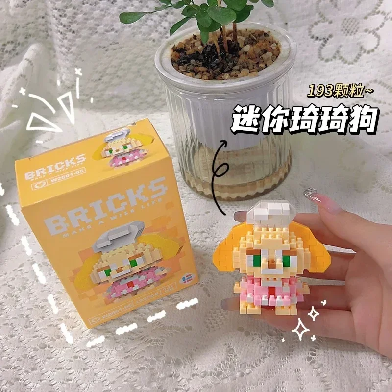 Spongebob Squarepants cartoon doll children puzzle building blocks toy school students reward gift Movable figure wholesale