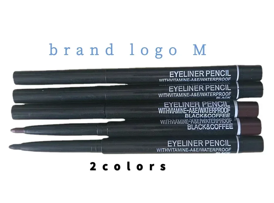 Crayon Eyeliner Imperméable pour les Yeux, Stylo Noir et Marron, Haute Pigment, Maquillage Brcorporelle Durable, Nouveau, Vente Chaude, 8g