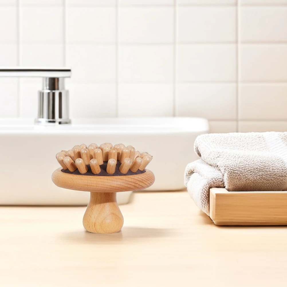 

Деревянный массажер для кожи головы, расческа на воздушной подушке с широкими зубьями, портативная расческа для путешествий, домашнего использования, массажная щетка для кожи головы, многофункциональная