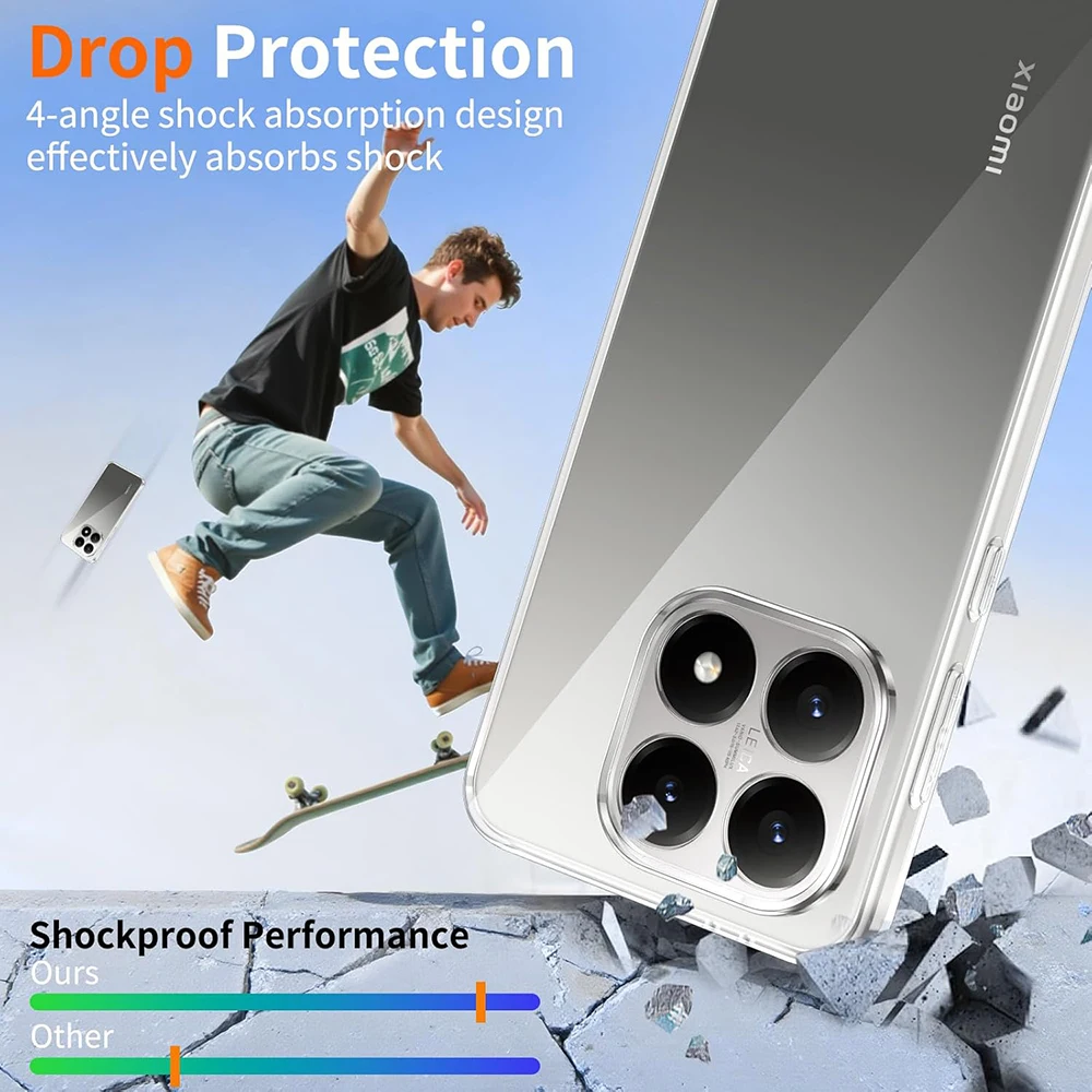 Crystal Transparent Soft Case For Xiaomi 17 17T 15 15T 14 14T 13 13T 12 12T 12X 11T Mi 11 Lite Pro 11i Ultra Thin Silicone Shell view 5