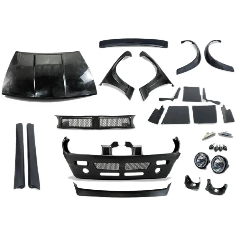 

SAAR подходит для Nissan Silvia S14, полная модификация широкой части тела, комплект большого тела с 2 ракетными кроликами