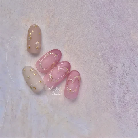 1 шт. Желейные наклейки для ногтей, блестящие французские ледяные звезды, самоклеящиеся наклейки для ногтей, самодельные наклейки ко Дню святого Валентина самоклеящиеся гвозди отзывы - №5