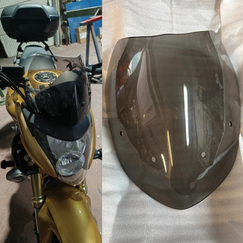 

For Honda Hornet 600 Windscreen Windshield Wind Deflector Screen Double Bubble CB 600F 2007 2008 09 2010 CB600F Accessories Moto