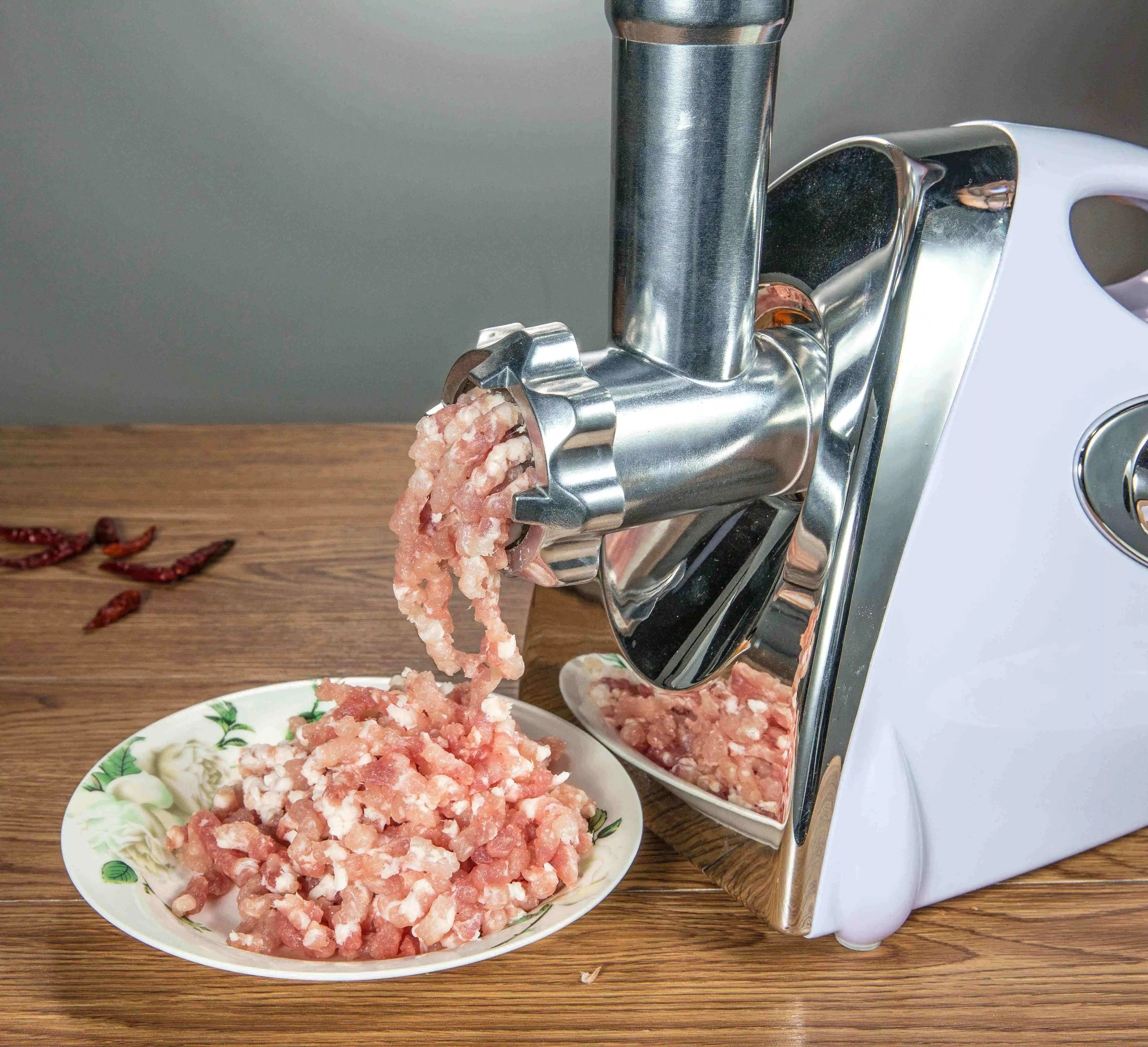 High Speed Electric Meat Grinder Stainless Steel Meat Mincer Enema Machine Sausage Stuffer Machine Household Chopper Processor