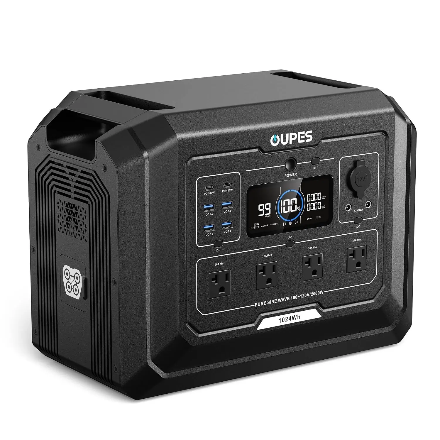 Mega 1 Portable Power Station 1024Wh 2000W (4500W Surge), Customized
